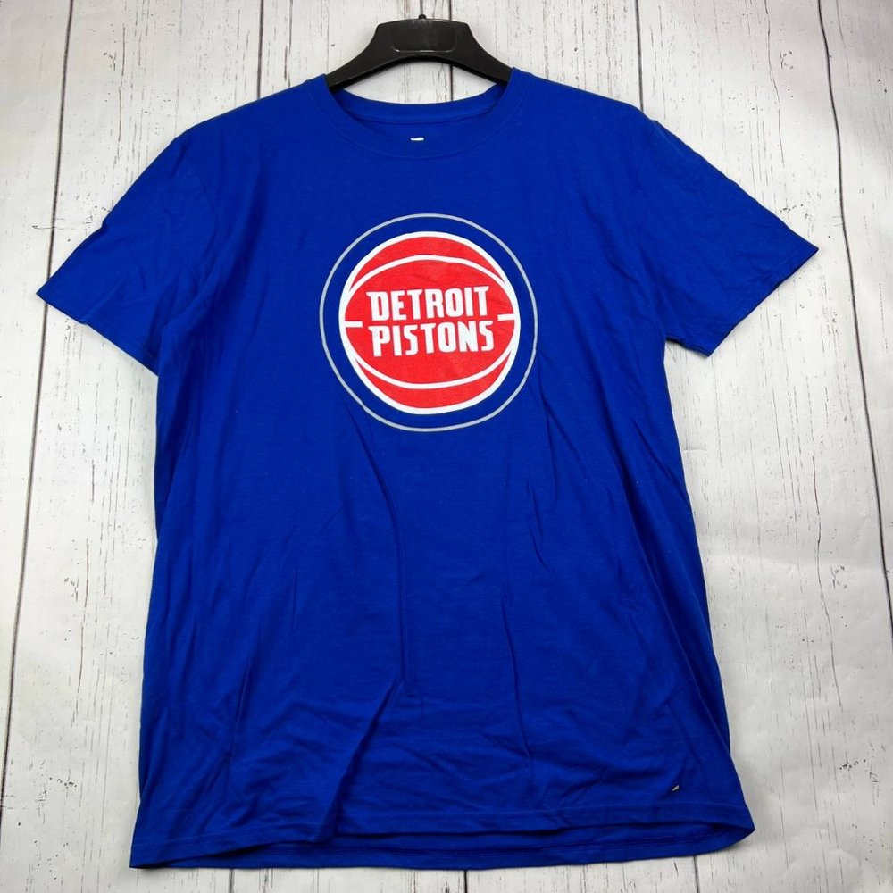 Detroit Pistons Kennard NBA Large Fanatics Casual T-Shirt Blue New‎ Men Cotton